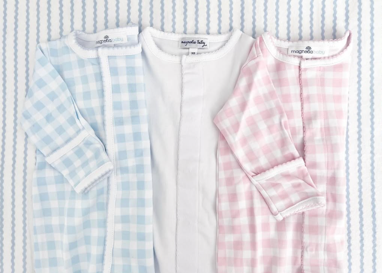 Magnolia Check Footie