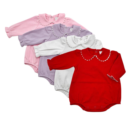 Scalloped Long Sleeve Bubble