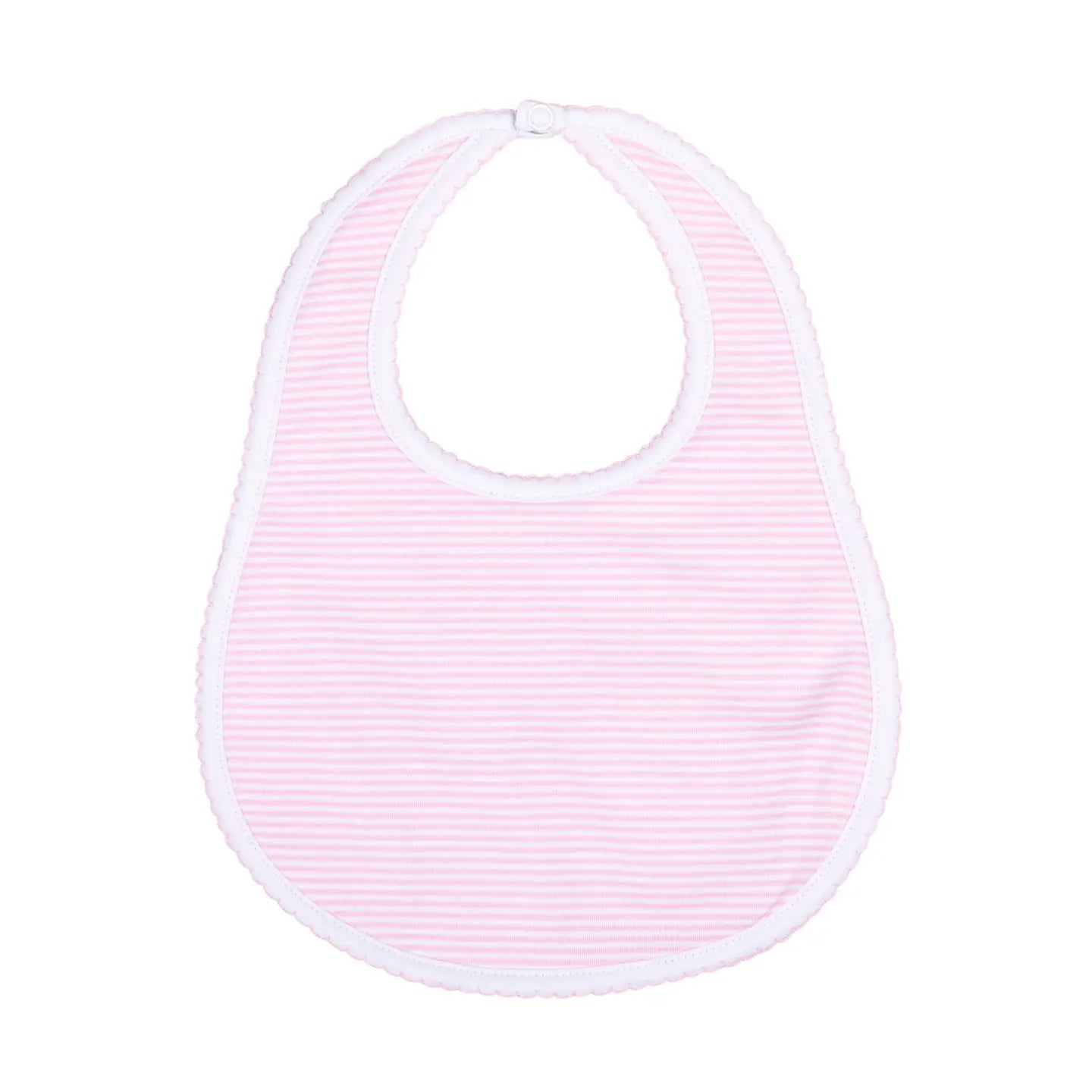 Magnolia Baby Pink Striped Bib