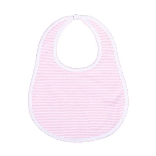 Magnolia Baby Pink Striped Bib