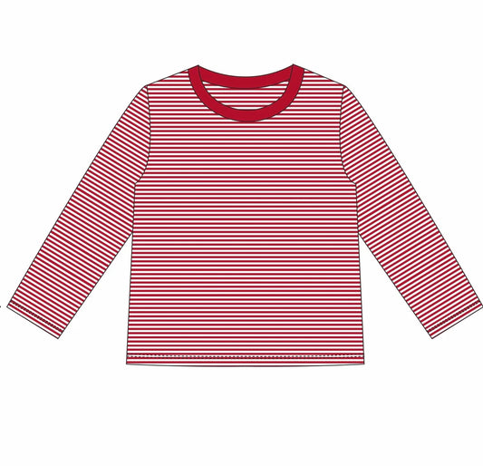Valentines Striped Long Sleeve T-Shirt