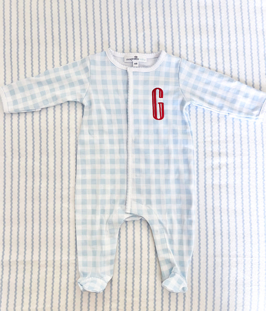 Magnolia Check Footie