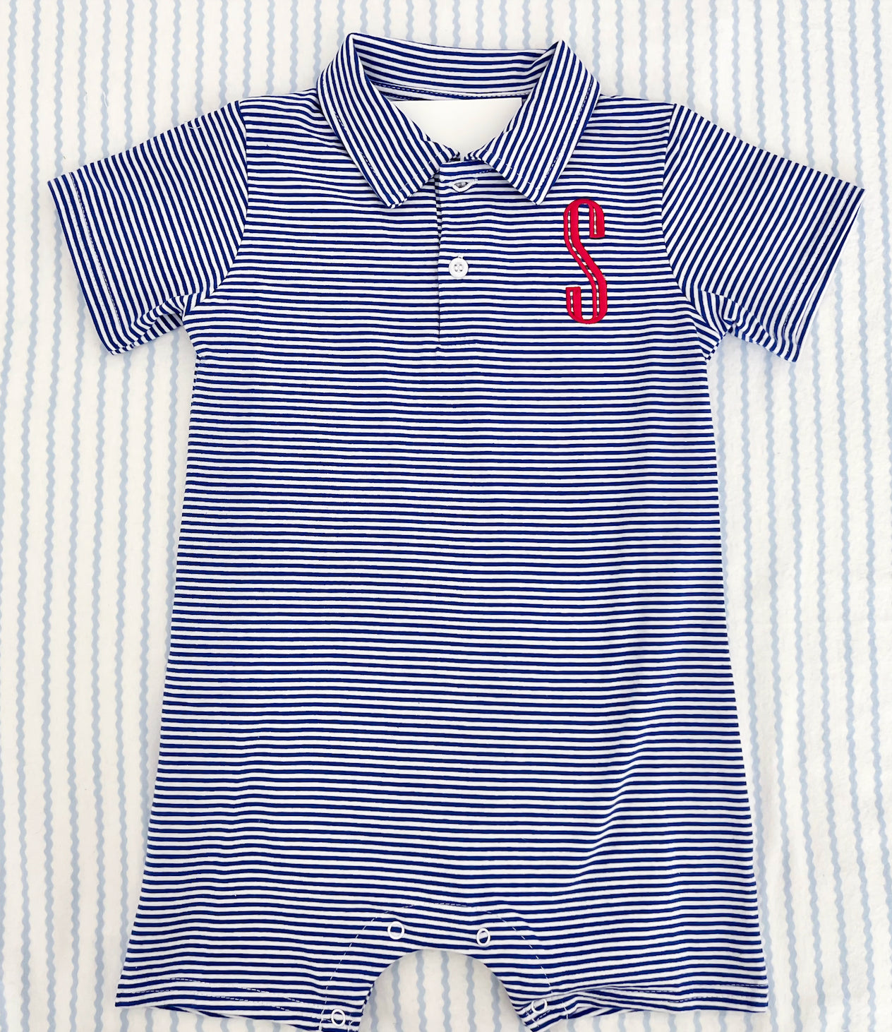 Striped Polo Romper